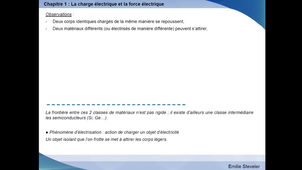 Electromagnétisme Chapitre 1 - partie 1