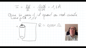 Introduction aux circuits électriques Chapitre 1 Courant et résistance paragraphe 3 Exercice corrigé