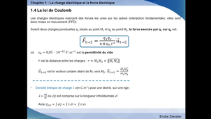 Electromagnétisme Chapitre 1 - partie 2