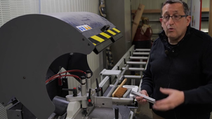 Mise en œuvre de la Tronçonneuse à profilé